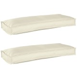 vidaXL Set de perne pentru palet 2 pcs Crem 100 x 40 x 8 cm 42001690