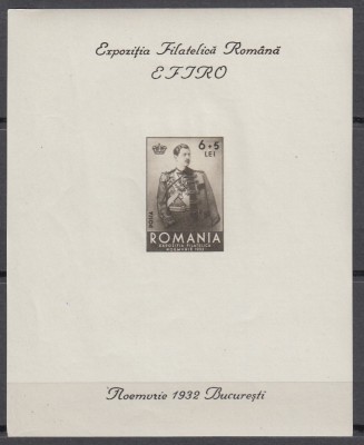 ROMANIA 1932 LP 101 EFIRO COLITA NEDANTELATA MNH foto