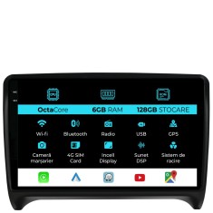 Navigatie Dedicata Audi TT (2006-2014), 9Inch, 6Gb Ram, 128Gb Stocare, Carplay