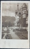 Carte Postala, Sinaia, Castelul Peles, fatada si terase, 1924