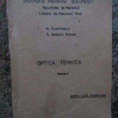 OPTICA TEHNICA - N. DUMITRESCU / S. IONESCU MUSCEL