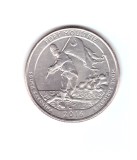 Moneda SUA 25 centi/quarter dollar 2016 P, South Carolina Fort Moultrie, stare buna, curata