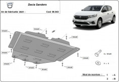 Scut motor metalic Dacia Sandero 2021-prezent foto