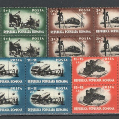 Romania.1948 Munca in comunicatii bloc 4 YR.138