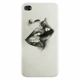 Husa silicon pentru Apple Iphone 4 / 4S, Kiss