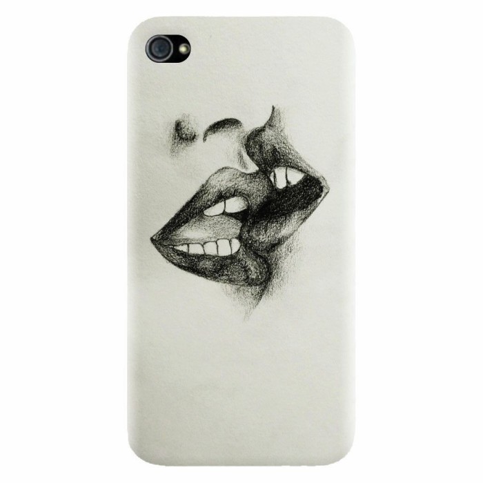 Husa silicon pentru Apple Iphone 4 / 4S, Kiss