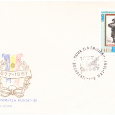 TSV$ - FDC 1967 LP 647 INDEPENDENTA ROMANIEI 1877 - 1967