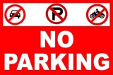No Parking semn