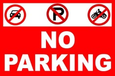 No Parking semn foto