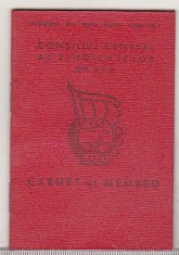 bnk div Consiliul Central al sindicatelor RPR - carnet de membru