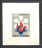 Romania.1971 Olimpiada de iarna SAPPORO-Bl. YR.528