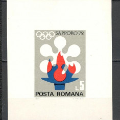 Romania.1971 Olimpiada de iarna SAPPORO-Bl. YR.528