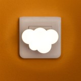 Lampa de veghe cu senzor de lumina, forma nor, 0.5W, Alba calda, CMCLASS