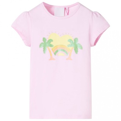Tricou pentru copii, roz deschis, 104 foto