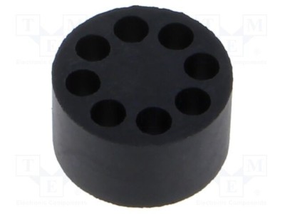 Insert presetupă 5mm M32 IP68 cauciuc NBR 8 orificii HELUKABEL foto