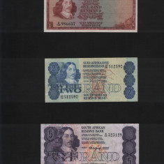 Set / Lot Africa de Sud South Africa 1 + 2 + 5 + 10 + 20 rand stare vezi scan