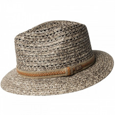 Palarie Bailey of Hollywood Garrell Braided Fedora Gri (M) - Cod 9 foto