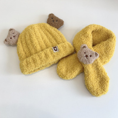 Set galben mustar pentru bebelusi - Ursuleti (Marime Disponibila: 9-12 luni foto