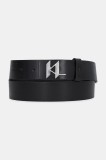 Karl Lagerfeld curea de piele culoarea negru, 554436.815300