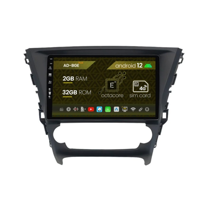 Navigatie Toyota Avensis (2015-2018), Android 12, E-Octacore 2GB RAM + 32GB ROM, 10.1 Inch - AD-BGE10002+AD-BGRKIT063