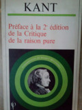 Kant - Preface a la 2e edition de la Critique de la raison pure (1981)