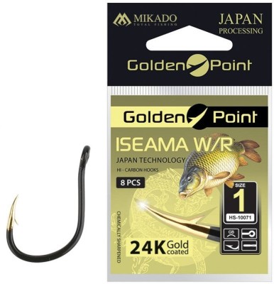 Carlige Mikado Golden Point Iseama W/R, Nr.6, 10Buc/plic foto