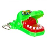 Jucărie Crocodil Breloc, Mușcă, Verde, 7x6.5x3cm, Oem