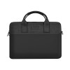 Geanta Laptop WiWU Minimalist 15.6 Inch, Impermeabila, Neagra, Protectie Eleganta, Compartimente Accesorii