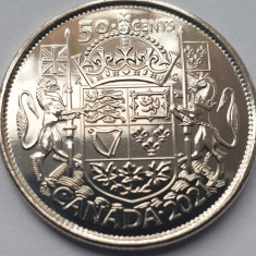 Monedă 50 cents / half dollar 2021 Canada, 100th Anniversary Coat of Arms,