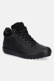 Ecco sneakers din piele Soft 7 Tred Warm Gtx culoarea negru, 450493-01001