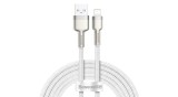 Cablu de &icirc;ncărcare Baseus Cafule Lightning, 2,4A, 2m (alb)