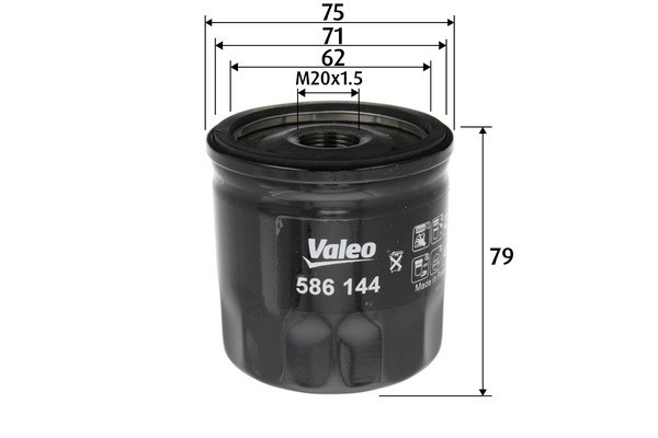 VALEO 586144 Filtru ulei