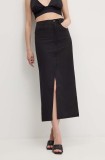Answear Lab fustă culoarea negru, maxi, evazati