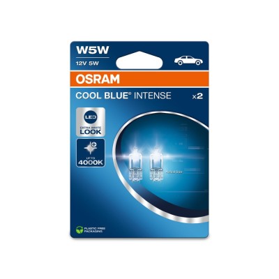 Set 2 becuri W5W Osram Cool Blue Intense NextGen blister foto