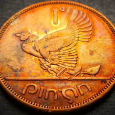 Moneda 1 PENNY / PINGIN - IRLANDA, anul 1968 *cod 4042 A = patina curcubeu
