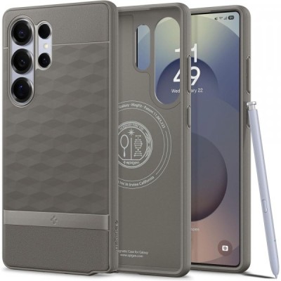 Husa MagSafe pentru Samsung Galaxy S25 Ultra S938, Spigen, Caseology Parallax, Gri foto