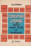 Comentarii literare pentru clasele IX-XII,examenul de bacalaureat Al. Andrei