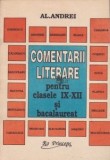 Comentarii literare pentru clasele IX-XII,examenul de bacalaureat Al. Andrei