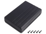 Carcasă universală ABS neagră 84x124x30mm cu șuruburi, MASZCZYK