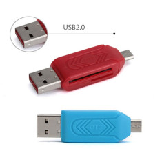 Cititor de carduri SD cu USB &amp;amp;#x219;i Micro USB - Ro&amp;amp;#x219;u foto