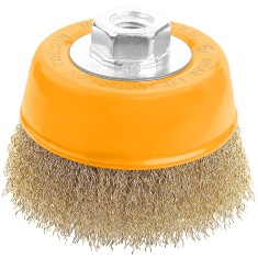 Perie cupa din sarma cu piulita 100 mm, Industrial, Tolsen