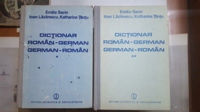 Savin Lăzărescu și Ț&amp;acirc;nțu, Dicționar rom&amp;acirc;n-german german-rom&amp;acirc;n Vol 1-2 1986 066 foto