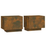 Cumpara ieftin Noptiera, stejar fumuriu, 100x35x40 cm, lemn prelucrat