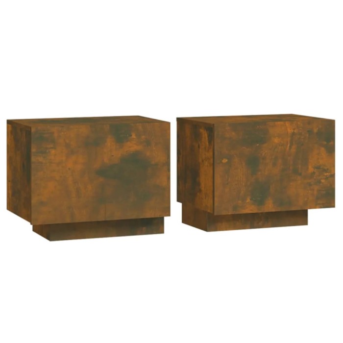 Noptiera, stejar fumuriu, 100x35x40 cm, lemn prelucrat