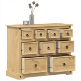 VidaXL Dulap cu sertare &bdquo;Corona&rdquo;, 101x45x82 cm, lemn masiv de pin