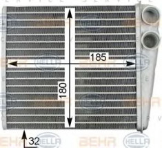 Radiator incalzire interior SKODA YETI (5L) (2009 - 2016) HELLA 8FH 351 315-781 foto