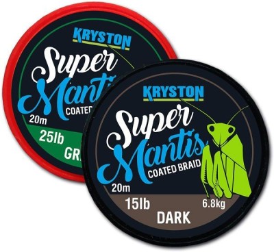 Fir Textil cu Camasa Kryston Super Mantis Coated Braid, Dark Silt, 20m, 15lbs foto