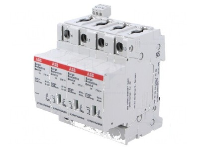 Limitator de supratensiuni Tip 2 Poli: 3 N In 8/20us: 40kA foto