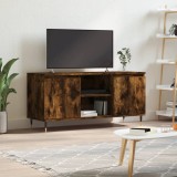 VidaXL Comodă TV, stejar fumuriu, 104x35x50 cm, lemn compozit