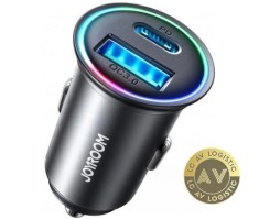 Incarcator Auto Joyroom JR-CCN04 60W 3A 1 x USB-A - 1 x USB-C Negru